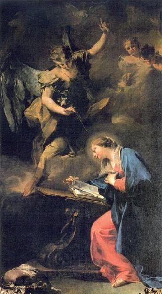 Giovanni Battista Pittoni Annunciation Spain oil painting art